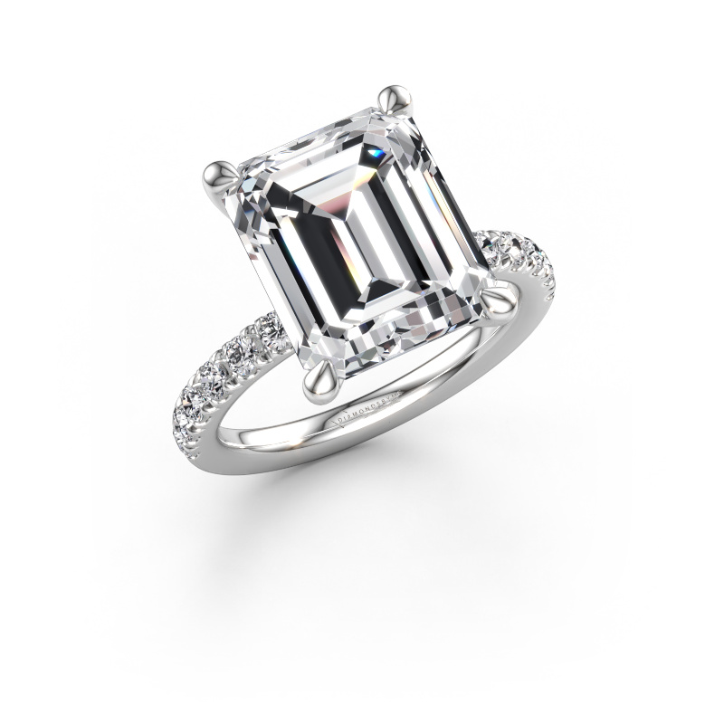 Immagine di Anello di fidanzamento Crystal RAD 2 585 oro bianco Diamante lab grown 7.15 crt