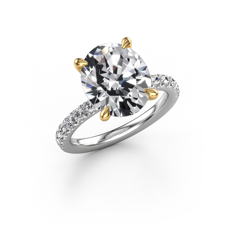 Bild von Verlobungsring Crystal OVL 2 585 Weißgold Lab-grown Diamant 5.41 crt