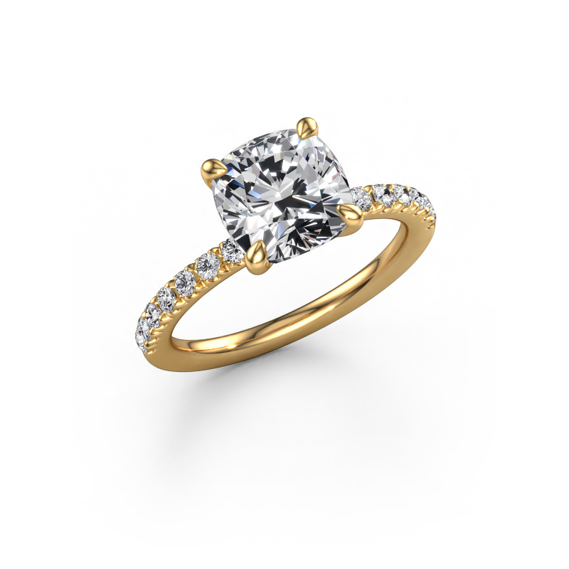 Image of Engagement ring Crystal CUS 2 585 gold Lab grown diamond 2.78 crt