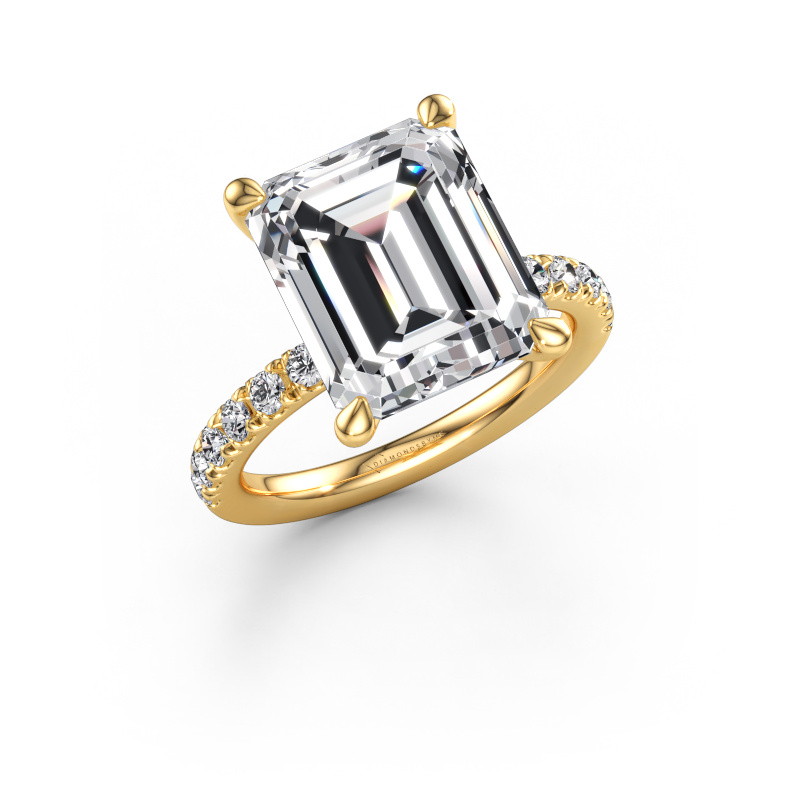 Immagine di Anello di fidanzamento Crystal EME 2 585 oro Diamante lab grown 6.36 crt