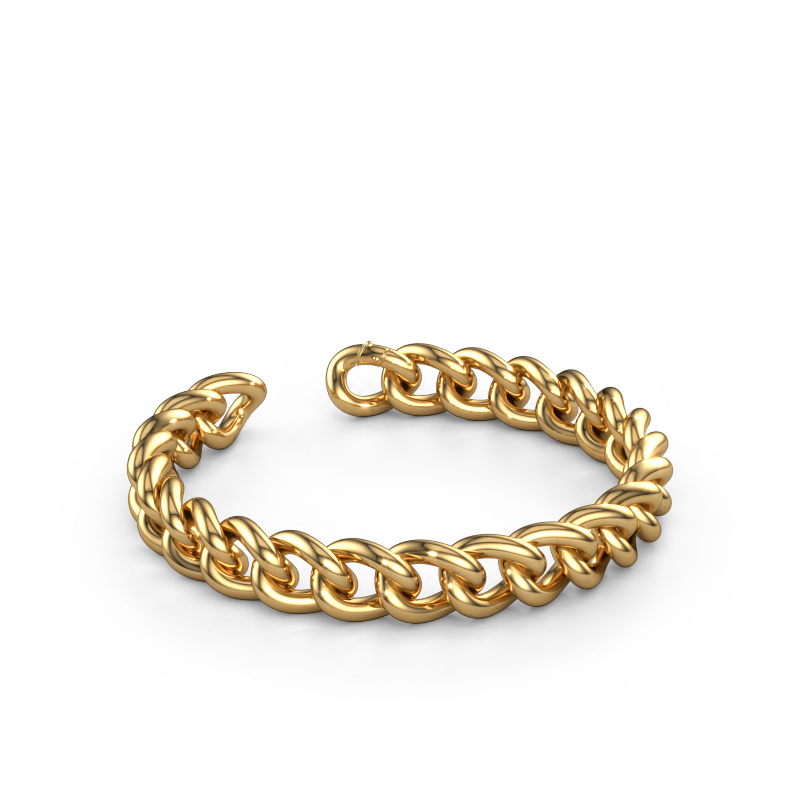 Bild von Cuban RND 10mm Armband Massiv - 585 Gold