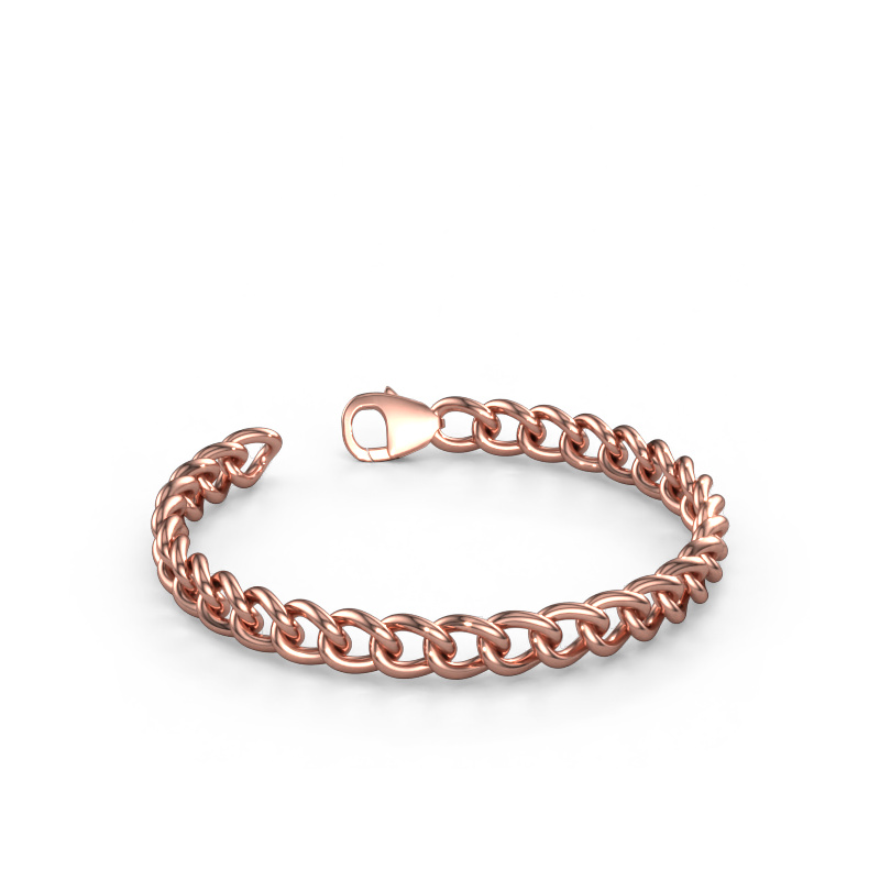 Image of Cuban RND 7mm Bracelet Solid - 585 rose gold