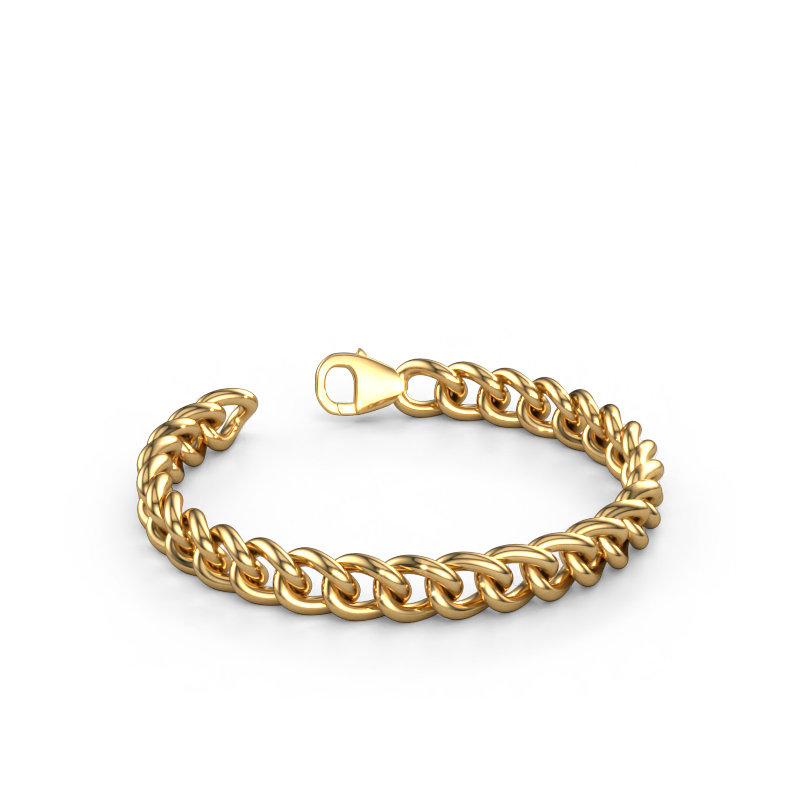 Afbeelding van Cuban RND 8mm Armband Massief - 585 goud
