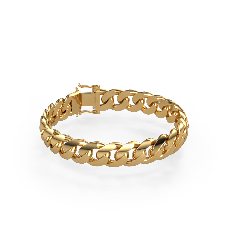 Image of Cuban OVL 13mm Bracelet Solid - 585 gold