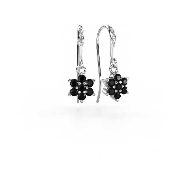Image de Pendants d'oreilles Dahlia 2 585 or blanc Diamant noir 0.816 crt