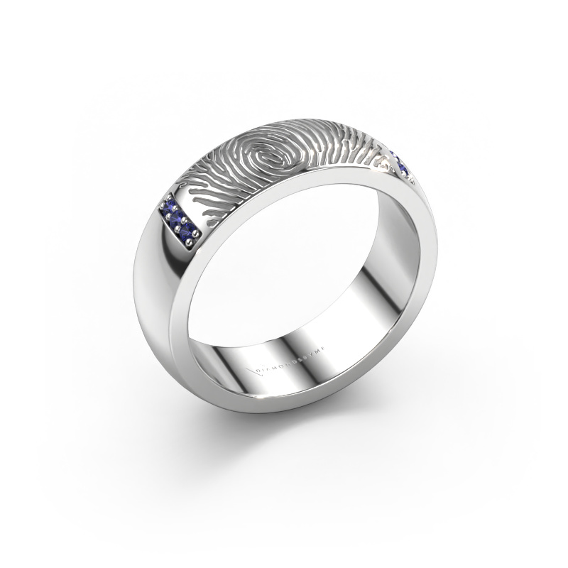 Bild von Ehering Daine 950 Platin ±6x2.1 mm Saphir 1.2 mm