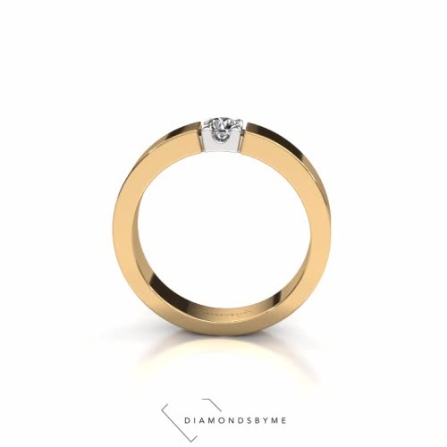 Afbeelding van Ring Dana 1 585 goud Roze saffier 3.7 mm