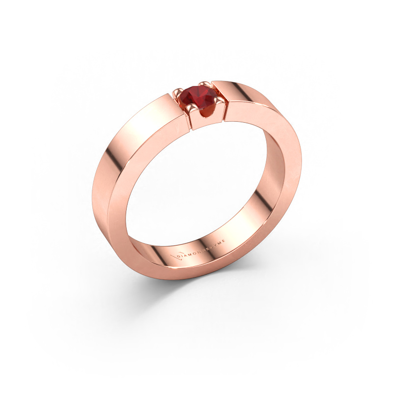 Immagine di Anello Dana 1 585 oro rosa Rubino 3.7 mm