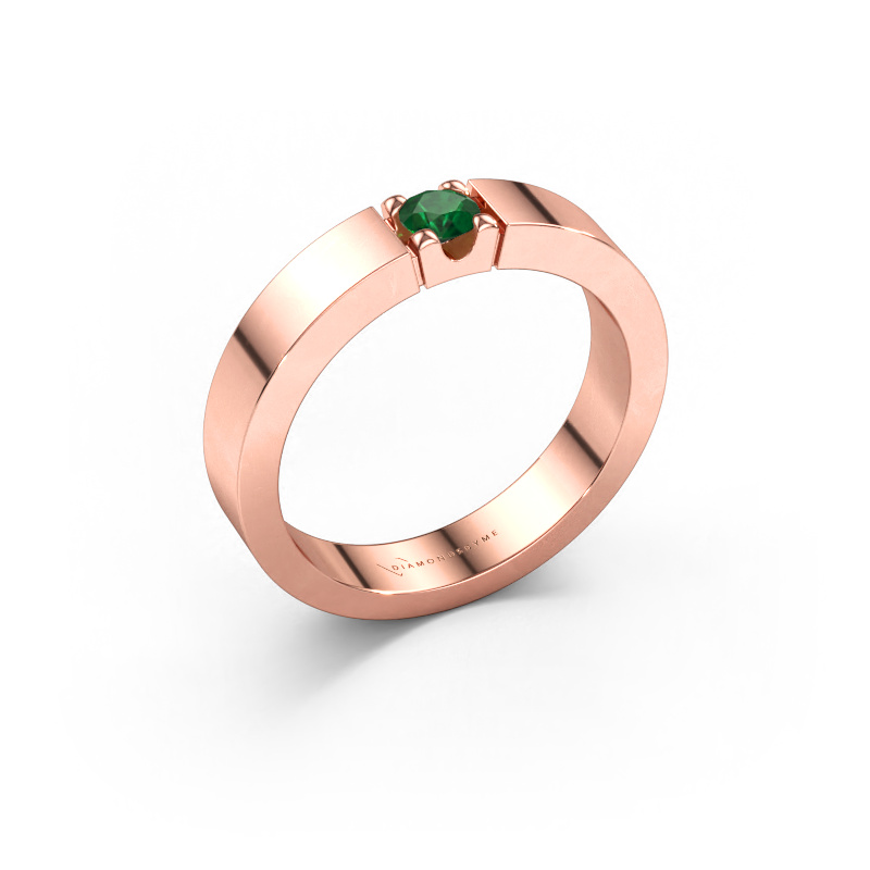 Bild av Ring Dana 1 585 roséguld Smaragd 3.7 mm