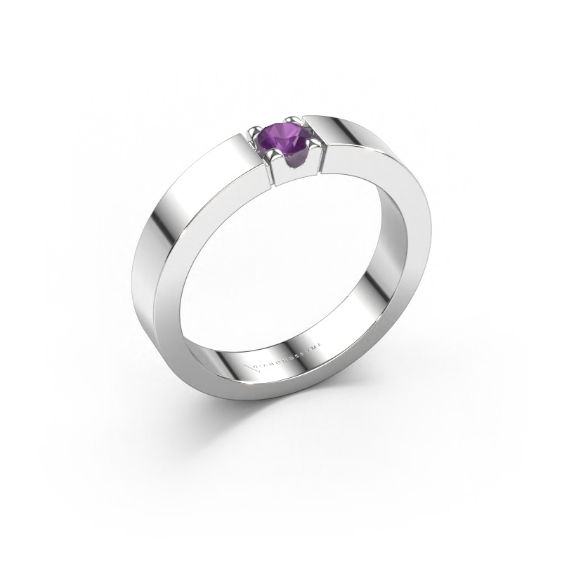 Image of Ring Dana 1 950 platinum Amethyst 3.7 mm