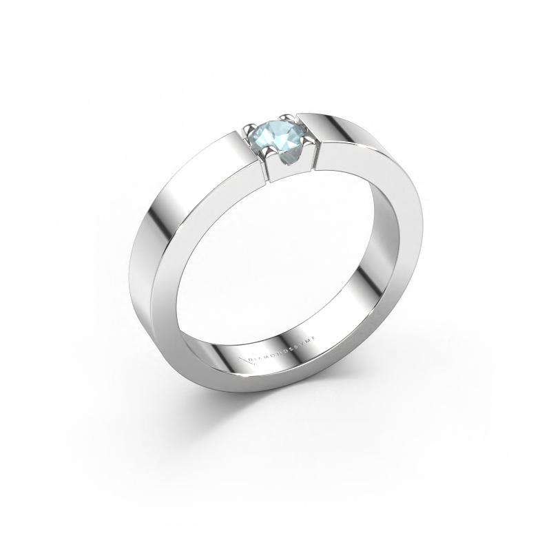 Bild von Ring Dana 1 950 Platin Aquamarin 3.7 mm