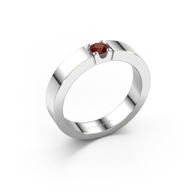 Image of Ring Dana 1 950 platinum Garnet 3.7 mm