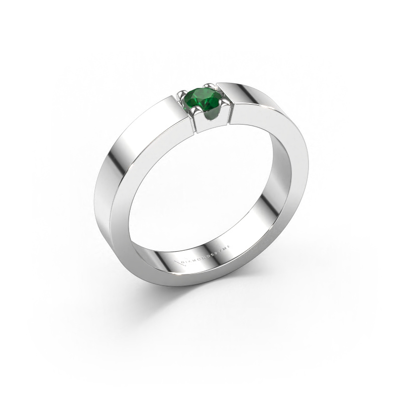 Image of Ring Dana 1 950 platinum Emerald 3.7 mm