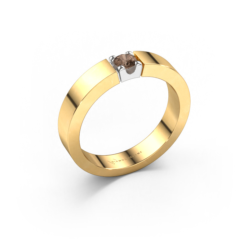 Image of Ring Dana 1 585 gold Brown diamond 0.20 crt