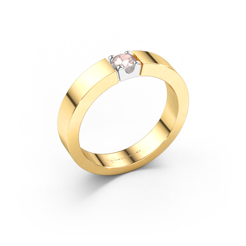 Immagine di Anello Dana 1 585 oro Morganite champagne 3.7 mm