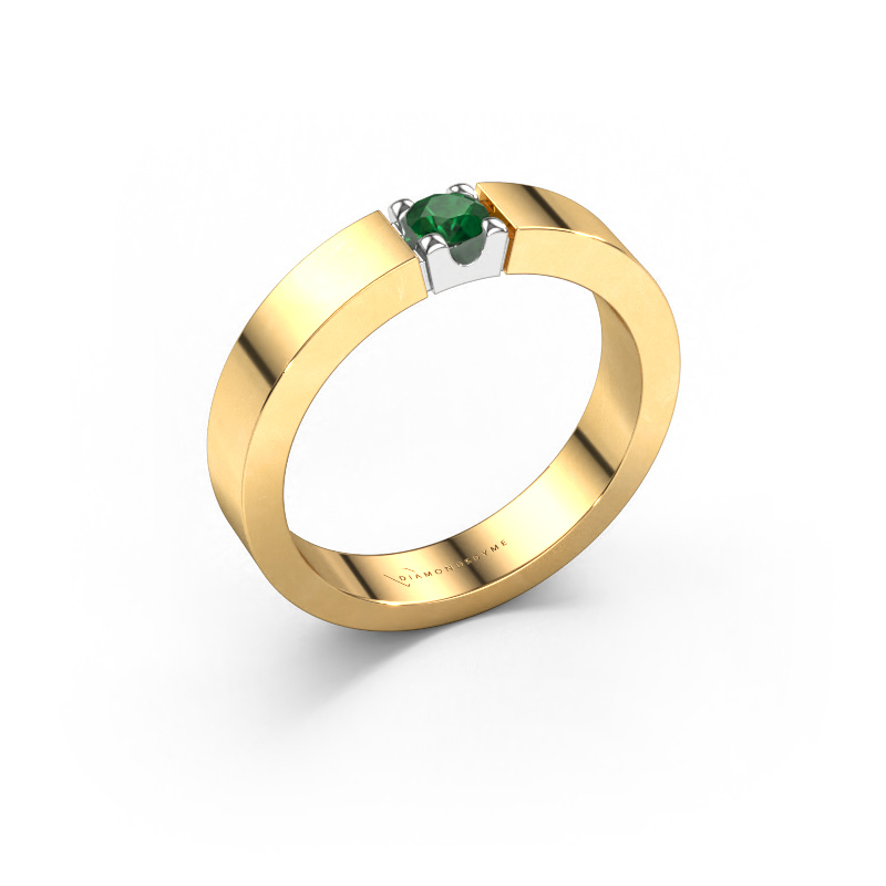 Image of Ring Dana 1 585 gold Emerald 3.7 mm