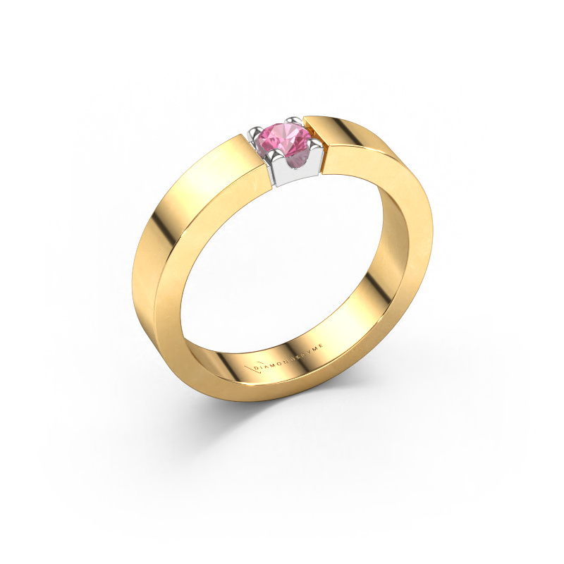 Image of Ring Dana 1 585 gold Pink sapphire 3.7 mm