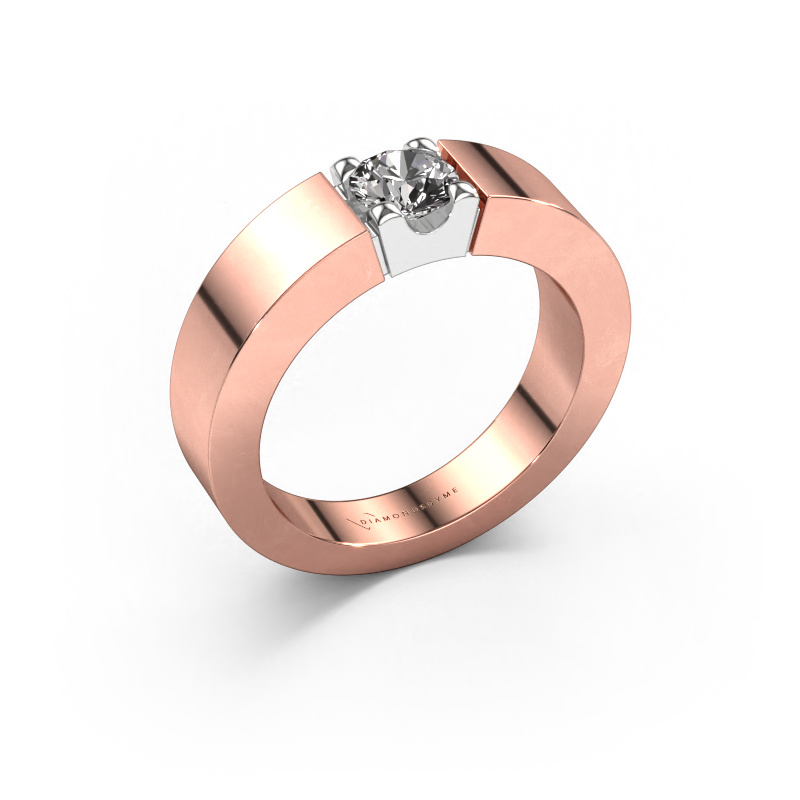 Image de Bague Dana 1 585 or rose Diamant 0.40 crt