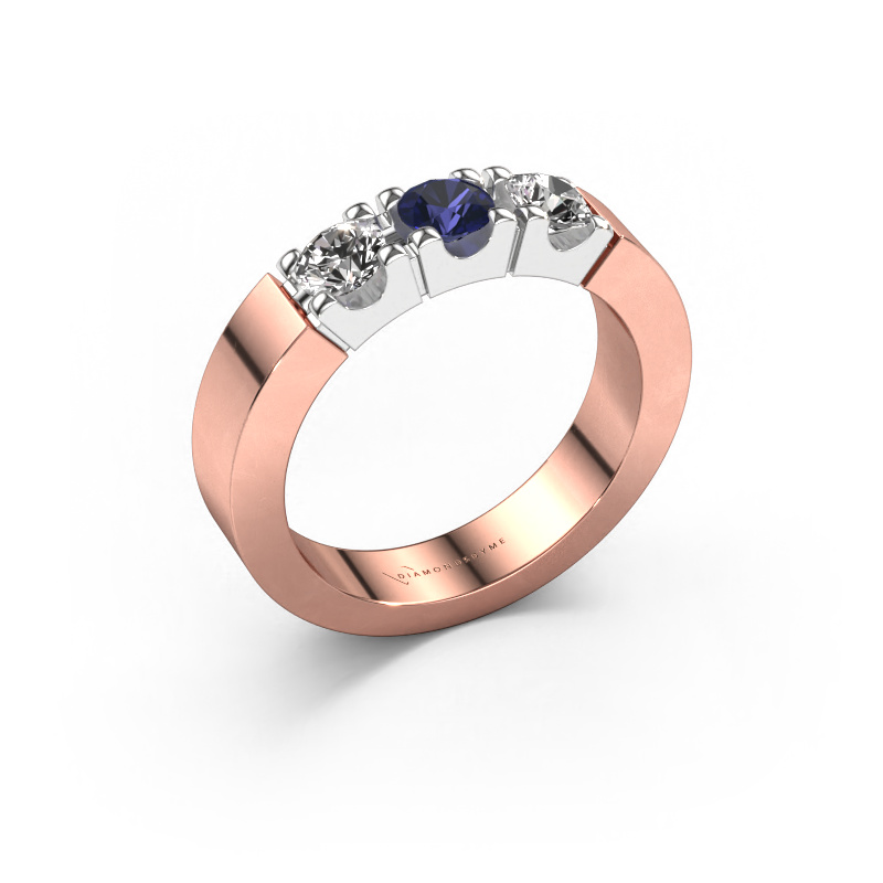 Image of Ring Dana 3 585 rose gold Sapphire 4 mm