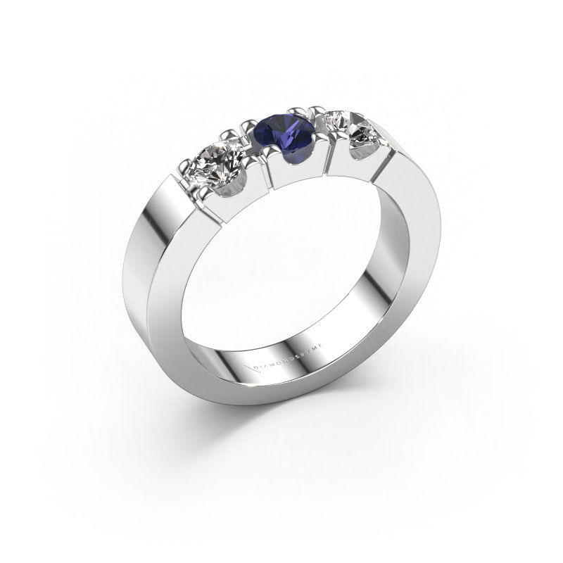 Image of Ring Dana 3 585 white gold Sapphire 4 mm