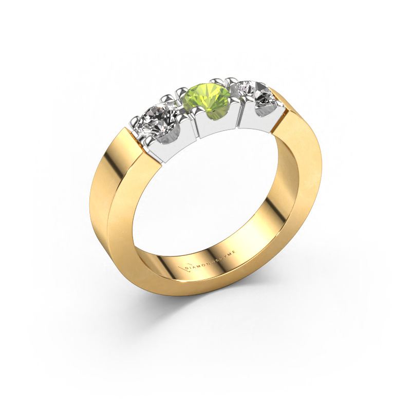 Bild von Ring Dana 3 585 Gold Peridot 4 mm