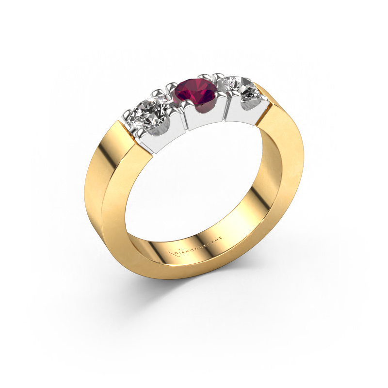 Bild von Ring Dana 3 585 Gold Rhodolit 4 mm