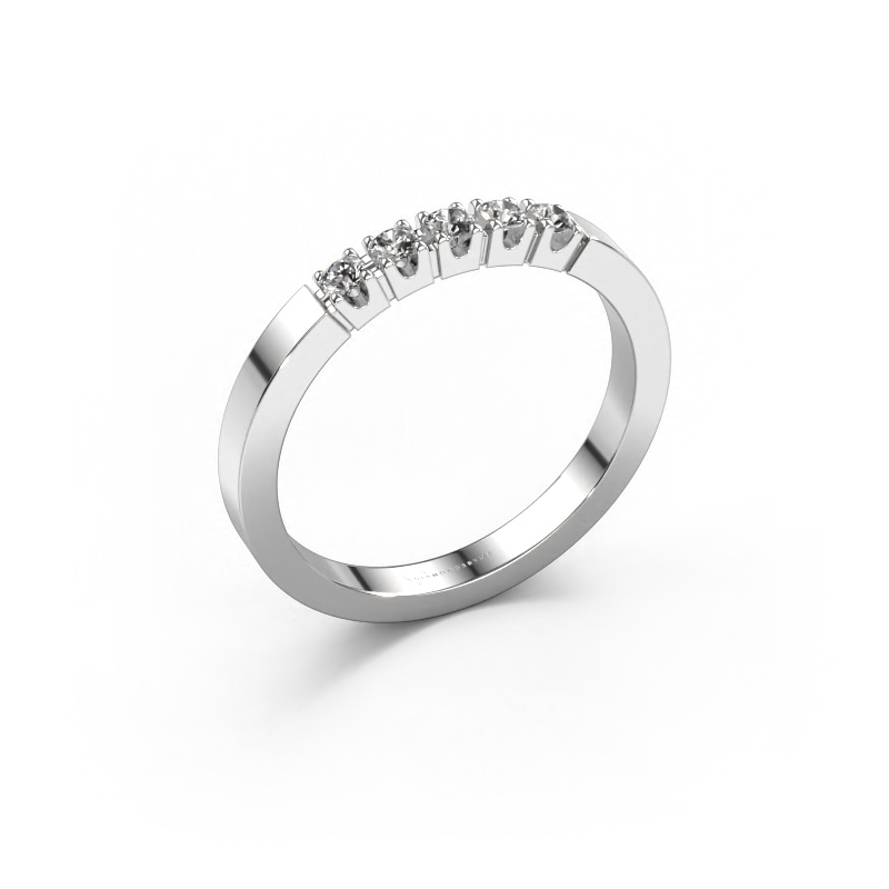 Image of Ring Dana 5 950 platinum Diamond 0.15 crt