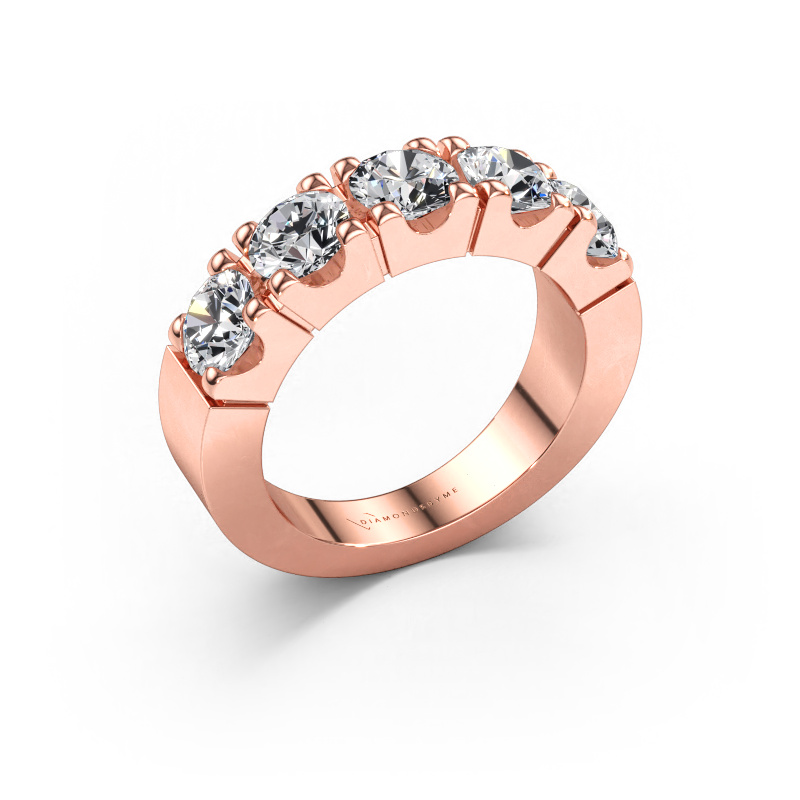 Immagine di Anello Dana 5 585 oro rosa Diamante lab grown 2.50 crt