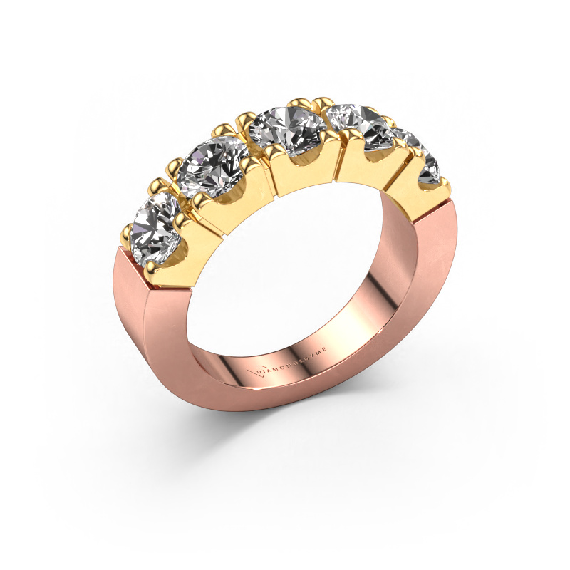 Image of Ring Dana 5 585 rose gold Diamond 2.50 crt