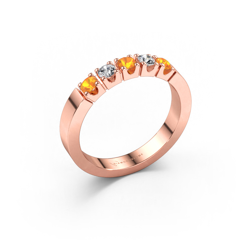 Bild av Ring Dana 5 585 roséguld Citrin 3 mm