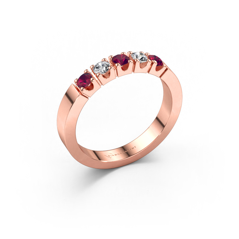 Bild av Ring Dana 5 585 roséguld Rodolit 3 mm