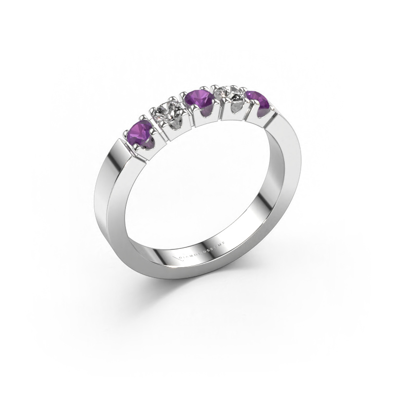 Image of Ring Dana 5 950 platinum Amethyst 3 mm