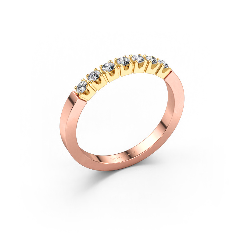 Bild von Ring Dana 7 585 Roségold Diamant 0.21 crt