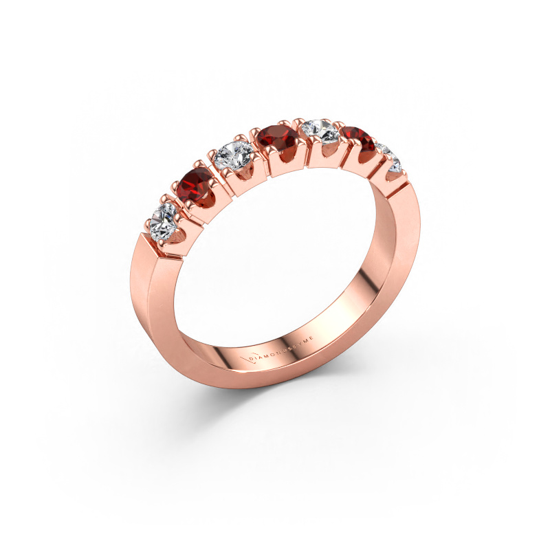Bild av Ring Dana 7 585 roséguld Granat 3 mm