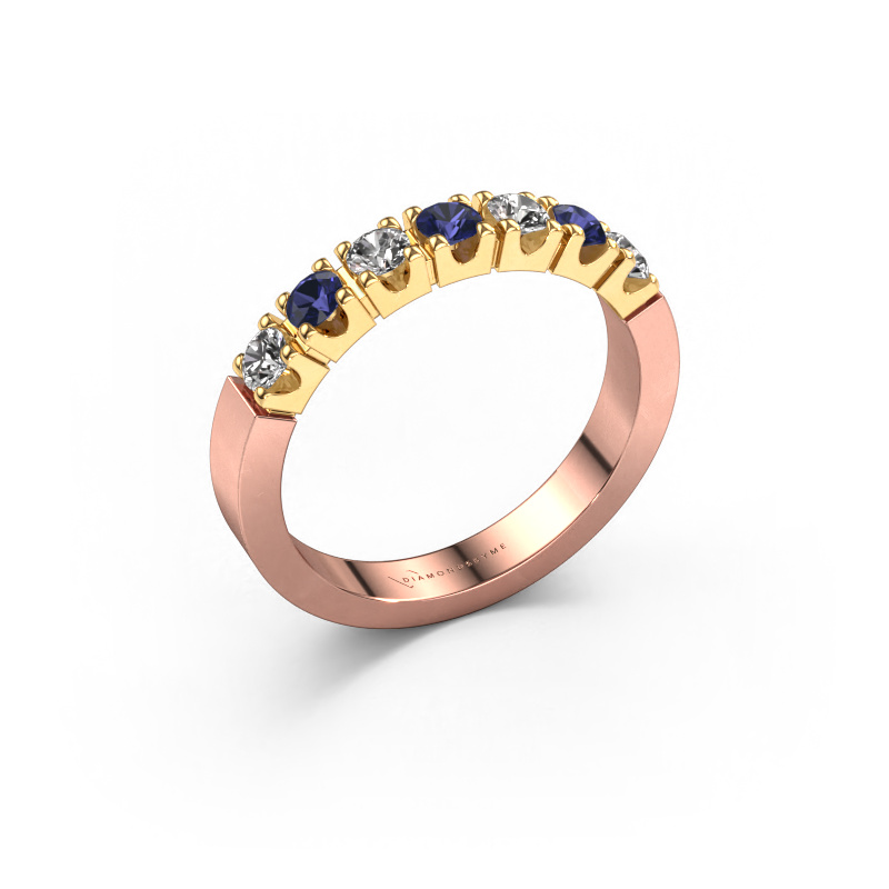 Image of Ring Dana 7 585 rose gold Sapphire 3 mm