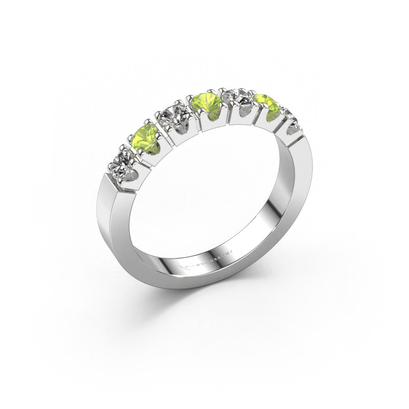 Image of Ring Dana 7 950 platinum Peridot 3 mm