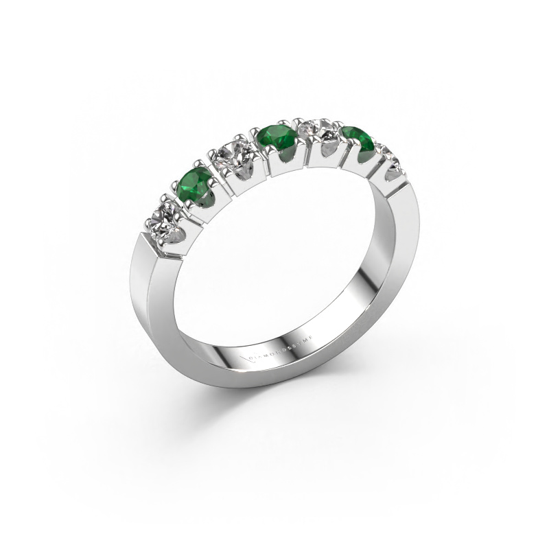 Image of Ring Dana 7 950 platinum Emerald 3 mm