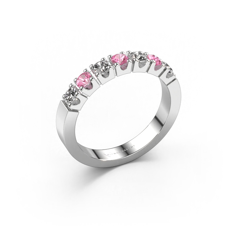 Image of Ring Dana 7 950 platinum Pink sapphire 3 mm