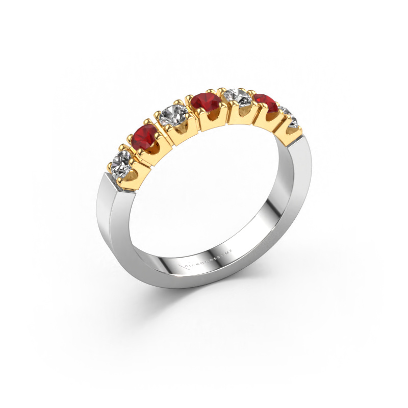 Image of Ring Dana 7 585 white gold Ruby 3 mm