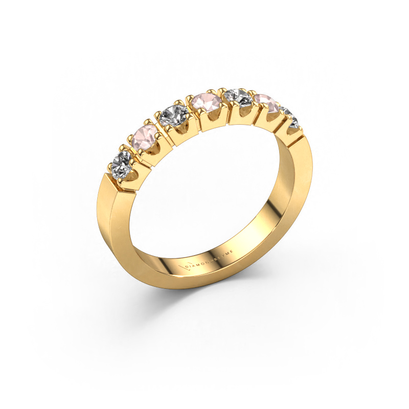 Image of Ring Dana 7 585 gold Morganite champagne 3 mm