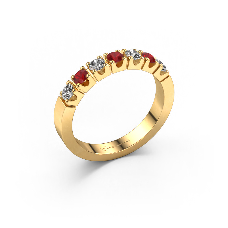 Image of Ring Dana 7 585 gold Ruby 3 mm