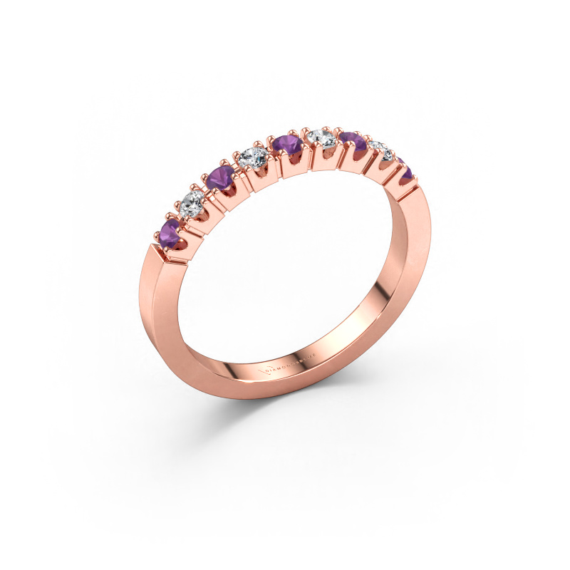 Bild av Ring Dana 9 585 roséguld Ametist 2 mm