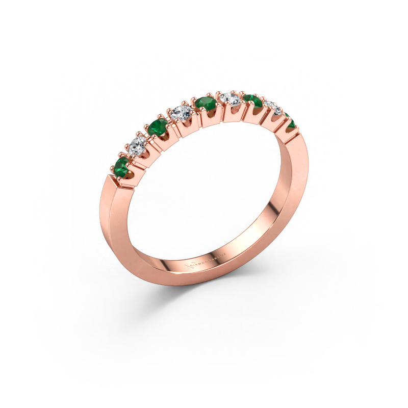 Bild av Ring Dana 9 585 roséguld Smaragd 2 mm