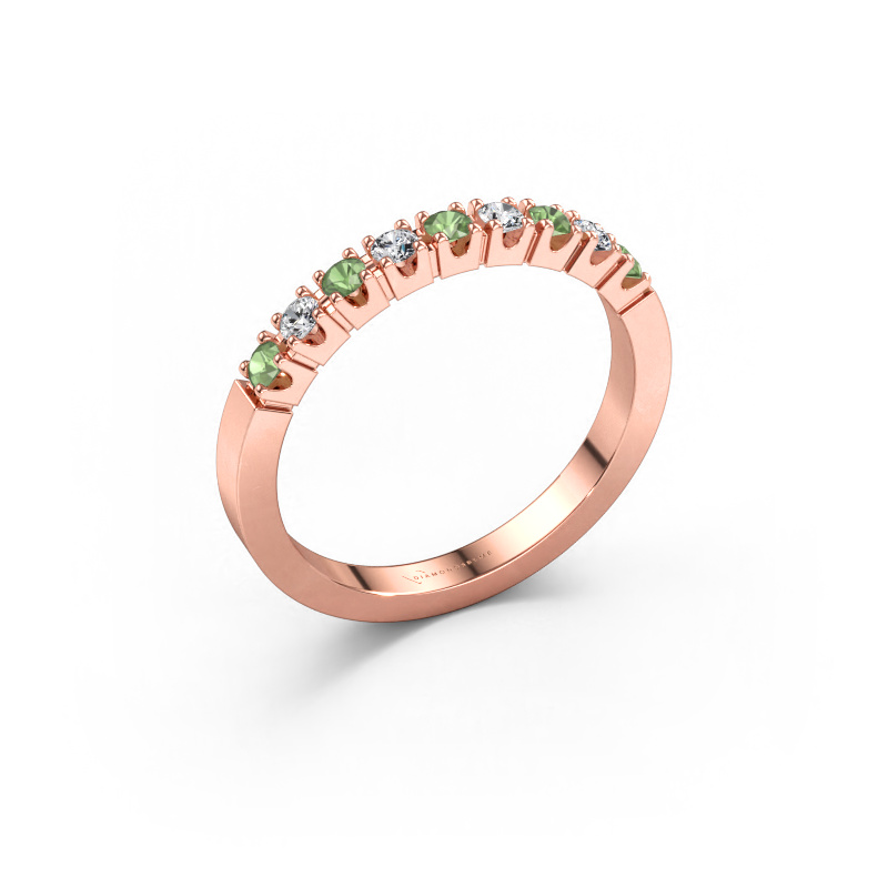 Bild av Ring Dana 9 585 roséguld Grön turmalin 2 mm