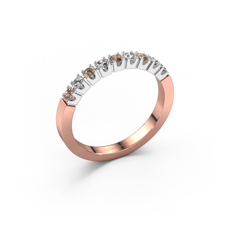 Image of Ring Dana 9 585 rose gold Brown diamond 0.27 crt