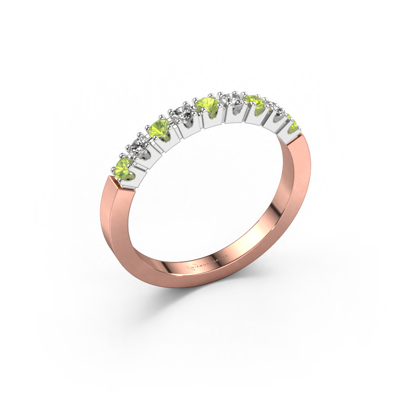 Image of Ring Dana 9 585 rose gold Peridot 2 mm