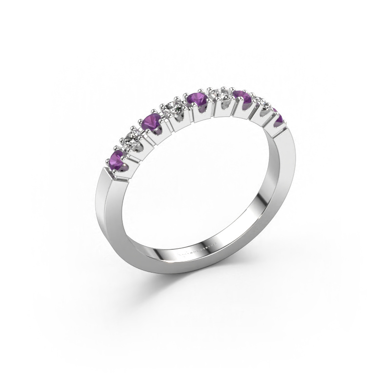 Bild von Ring Dana 9 585 Weißgold Amethyst 2 mm