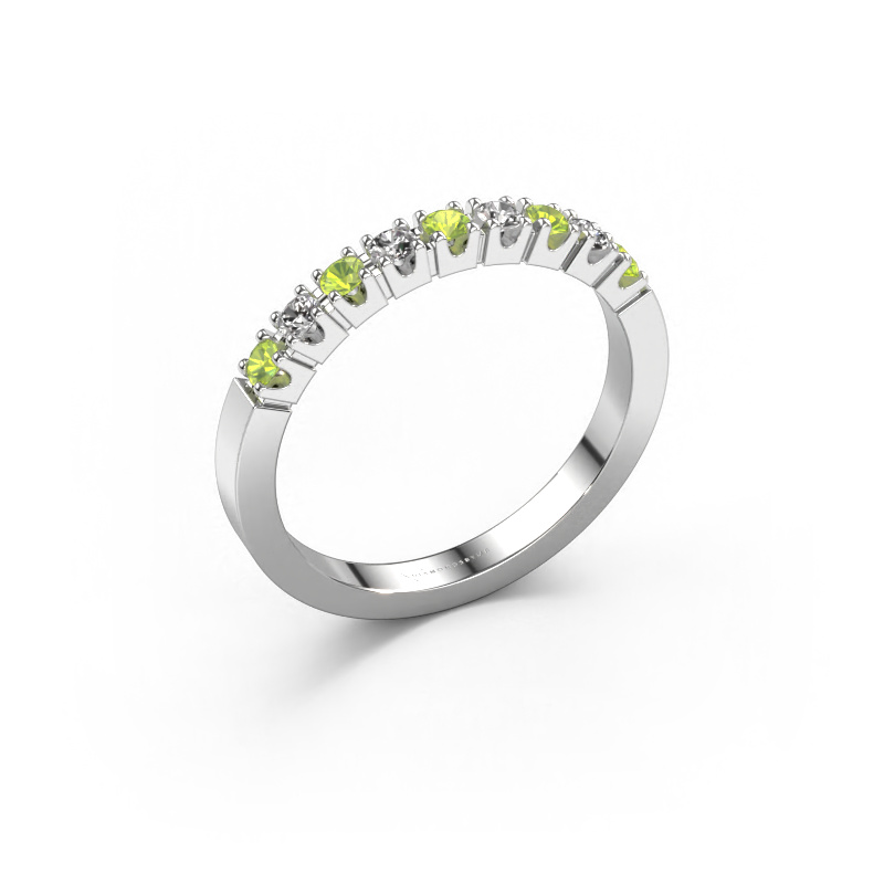 Image of Ring Dana 9 950 platinum Peridot 2 mm