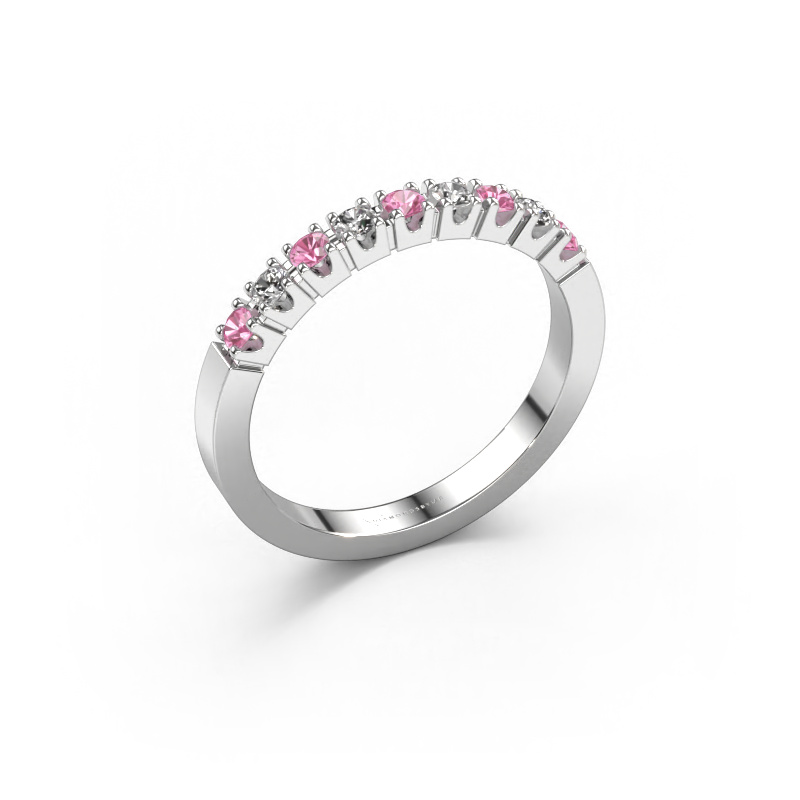 Image of Ring Dana 9 950 platinum Pink sapphire 2 mm