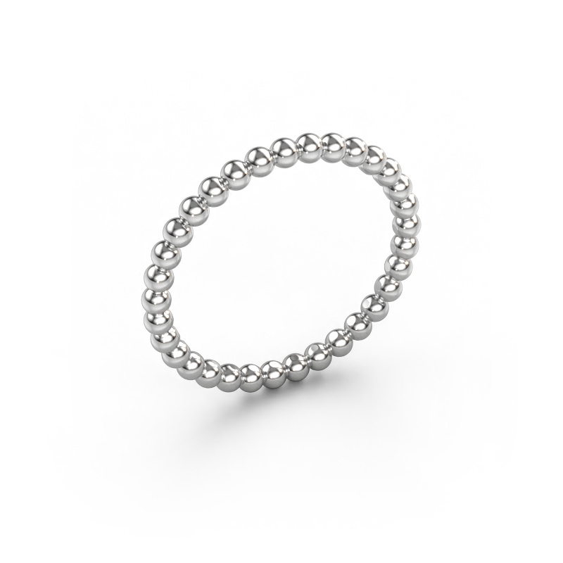 Image of Stackable ring Dani 2mm 585 white gold
